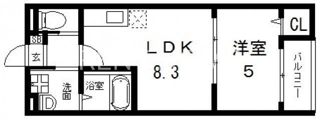 1階の間取り図