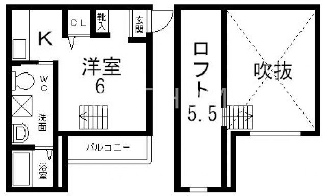2階の間取り図