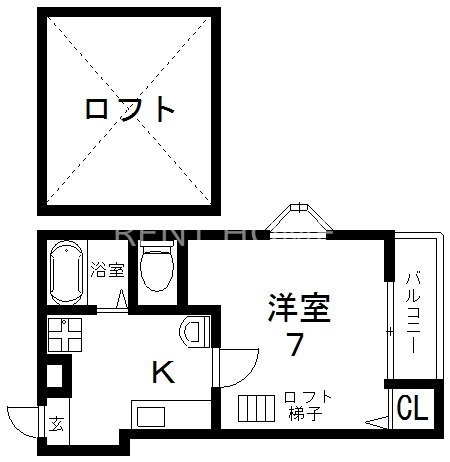 2階の間取り図