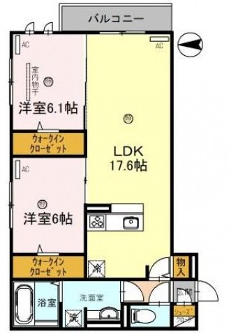 2階の間取り図