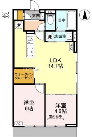 1階の間取り図