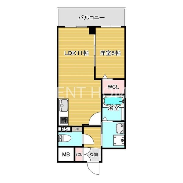 2階の間取り図