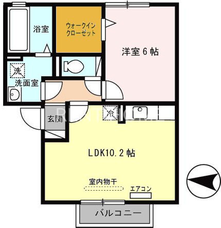 2階の間取り図