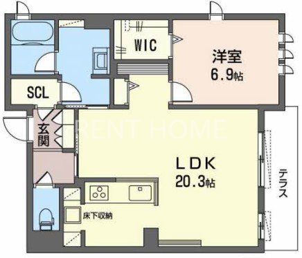 1階の間取り図