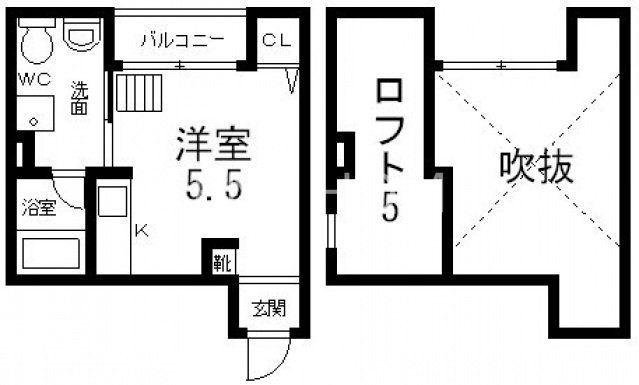 2階の間取り図