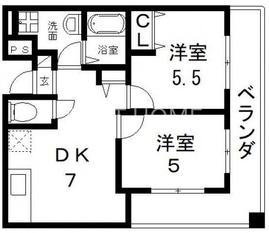 5階の間取り図