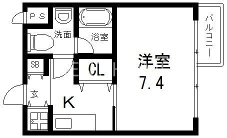 2階の間取り図