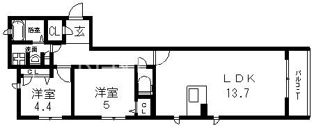 1階の間取り図