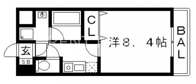 8階の間取り図
