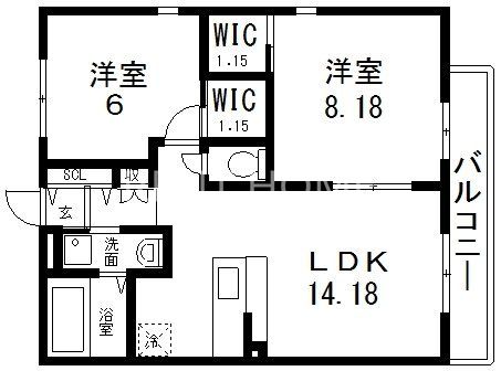 3階の間取り図