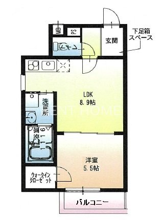 2階の間取り図