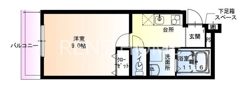 1階の間取り図
