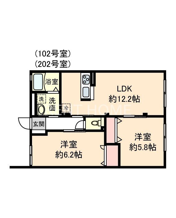 1階の間取り図