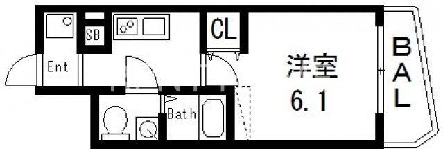 8階の間取り図
