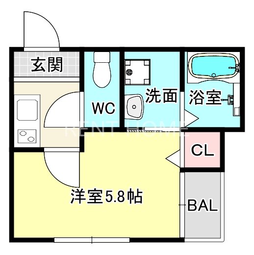 1階の間取り図