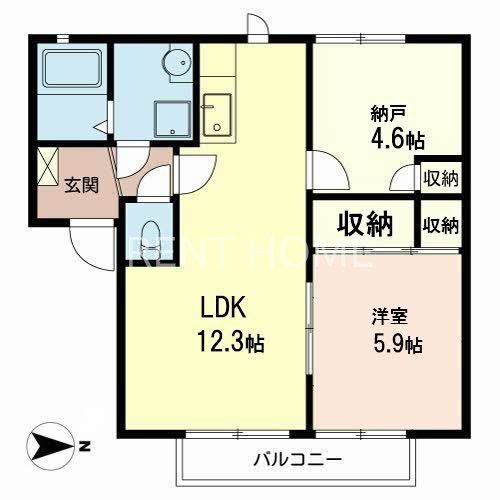 2階の間取り図