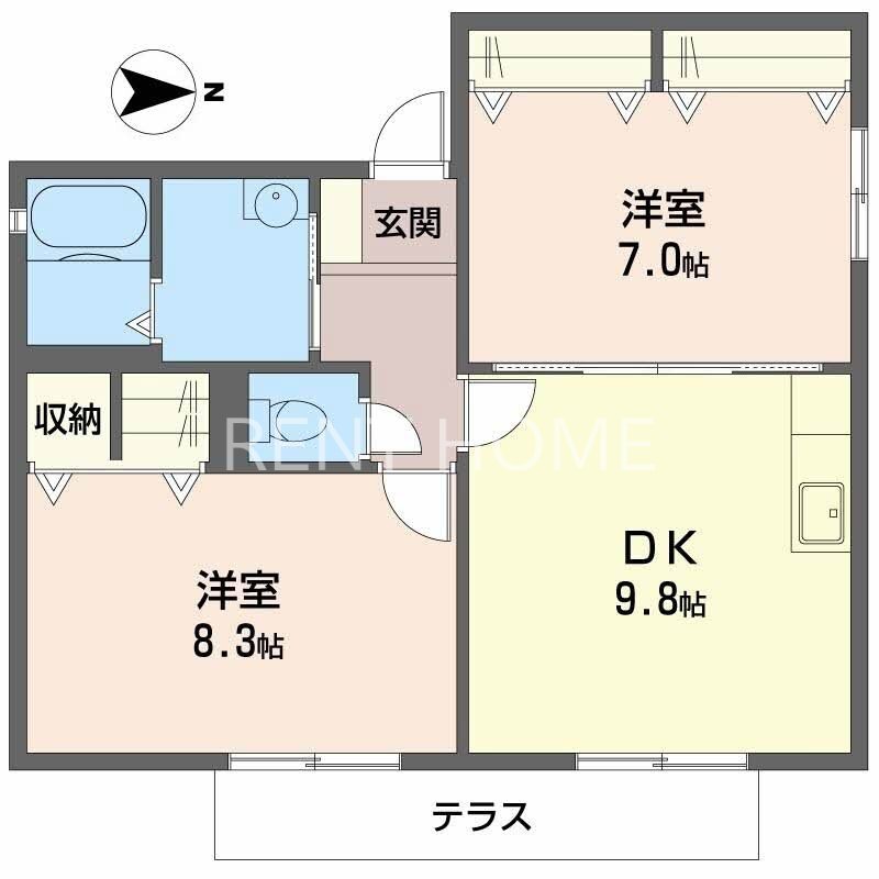 1階の間取り図