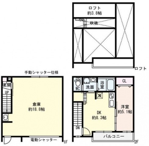 1階の間取り図