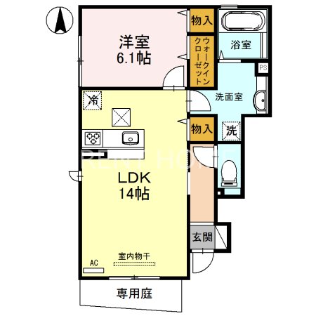 1階の間取り図