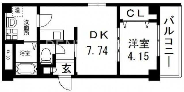 8階の間取り図