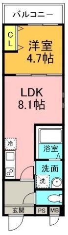 1階の間取り図