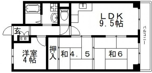 2階の間取り図