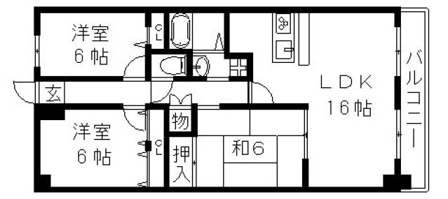 4階の間取り図