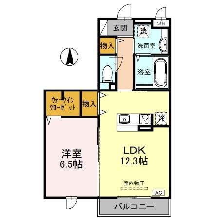 2階の間取り図