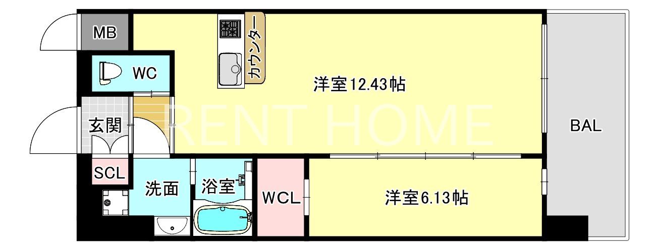 2階の間取り図