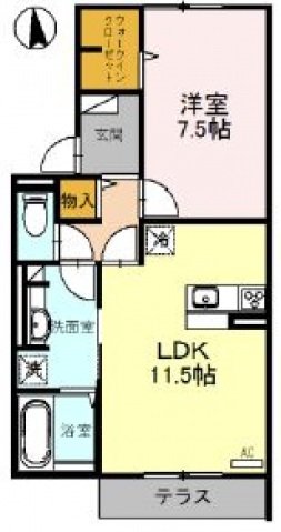 2階の間取り図
