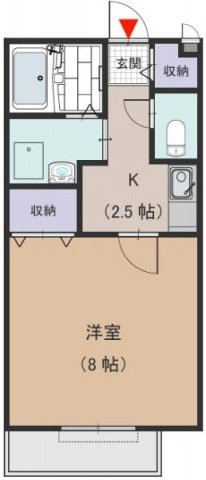2階の間取り図