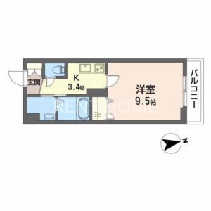 2階の間取り図