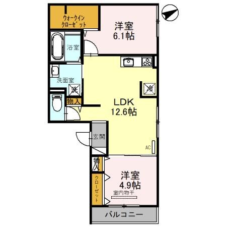 1階の間取り図