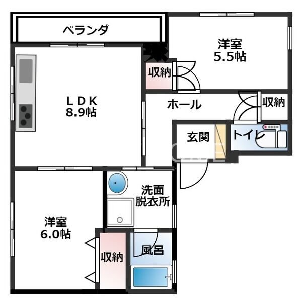 6階の間取り図