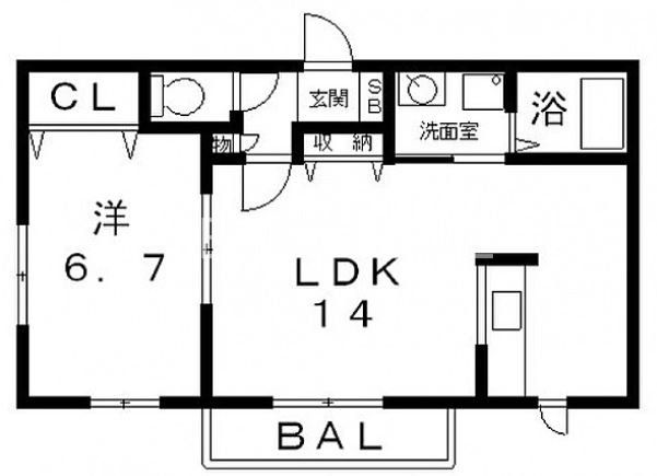 1階の間取り図