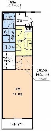 2階の間取り図