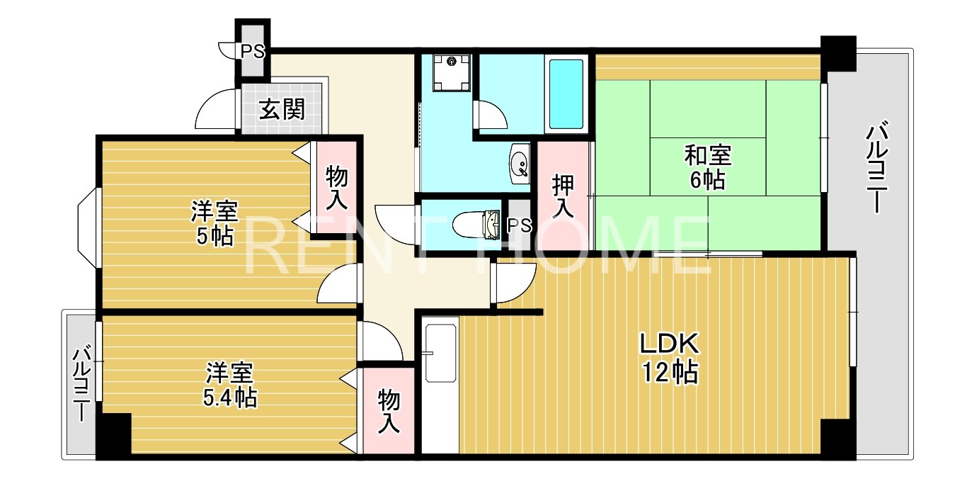 3階の間取り図