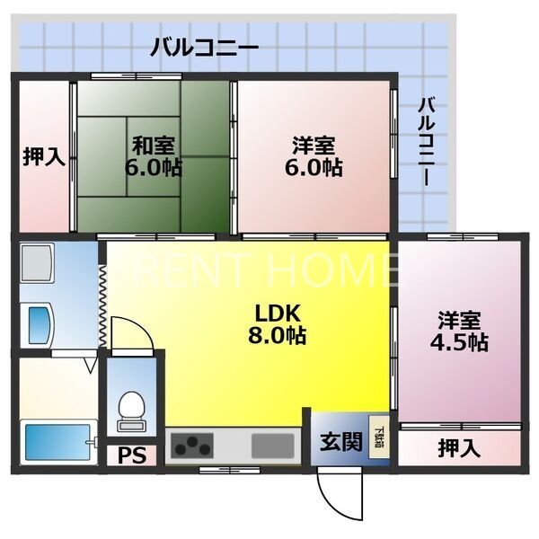 3階の間取り図