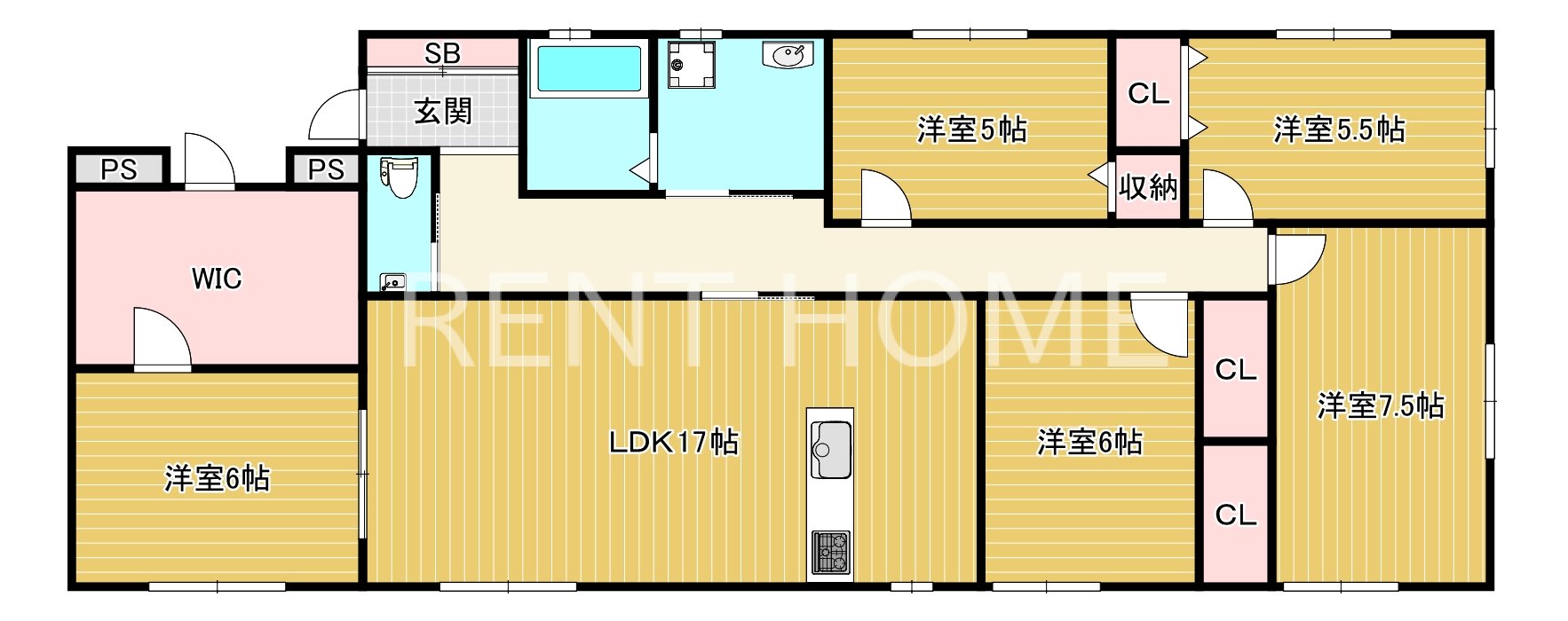 3階の間取り図