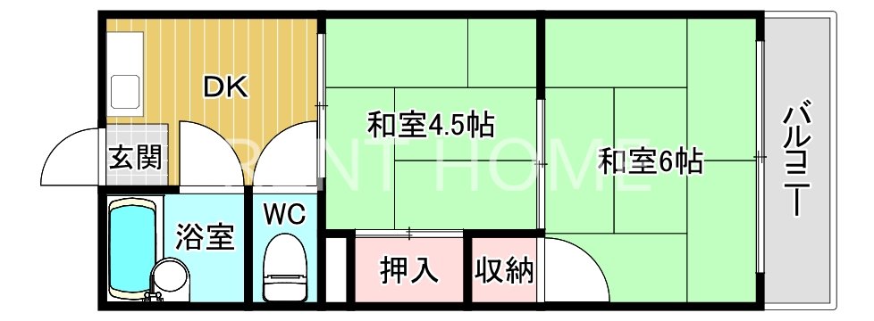 1階の間取り図