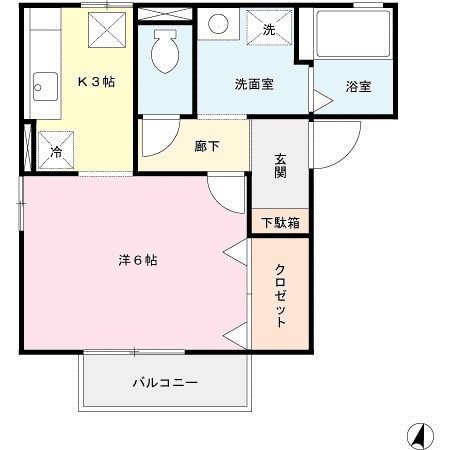 1階の間取り図