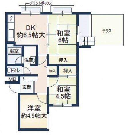 1階の間取り図
