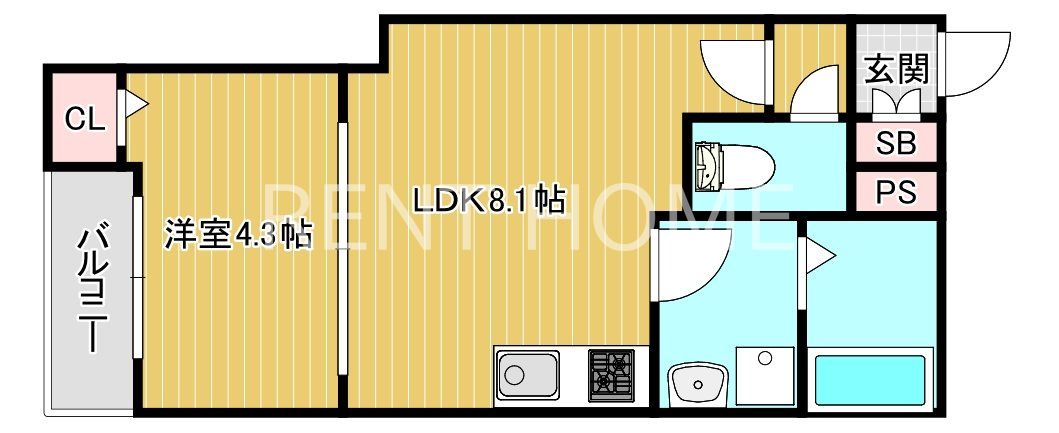 2階の間取り図