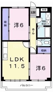 2階の間取り図