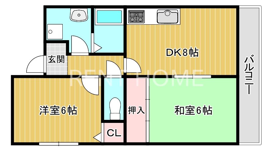 2階の間取り図
