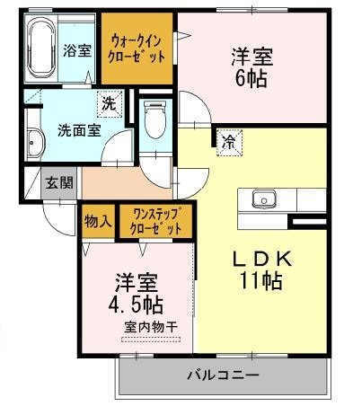 2階の間取り図