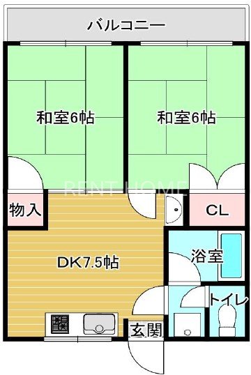 1階の間取り図
