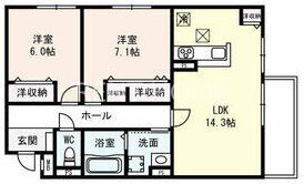 2階の間取り図