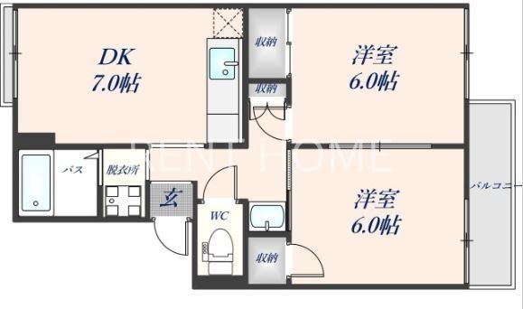 2階の間取り図