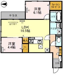 1階の間取り図